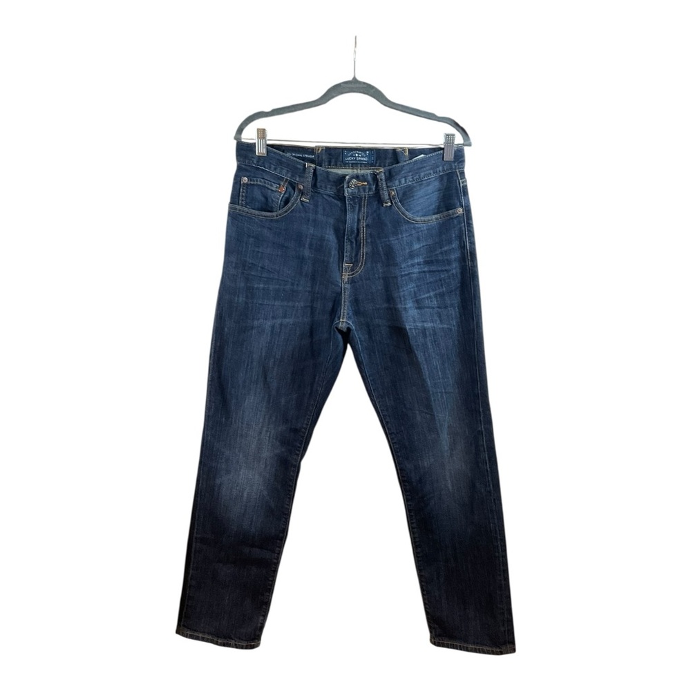 Lucky Brand Women’s Blue High Rise 221 Straight Leg Jeans Size 34 Modified